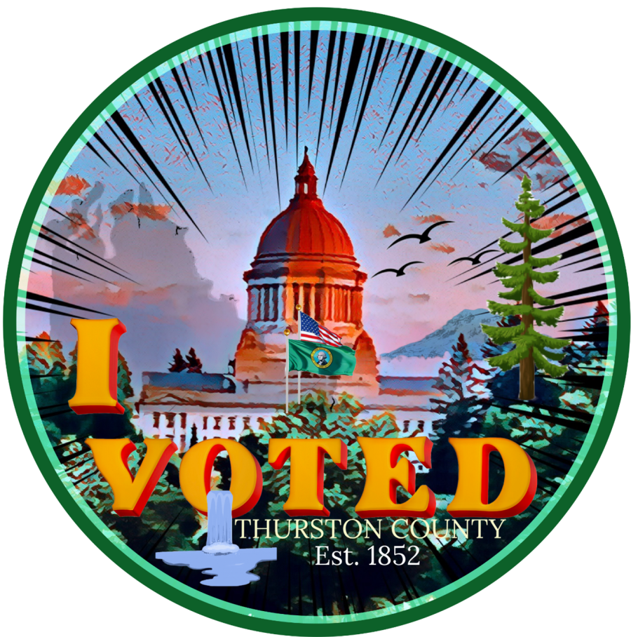 I Voted sticker.